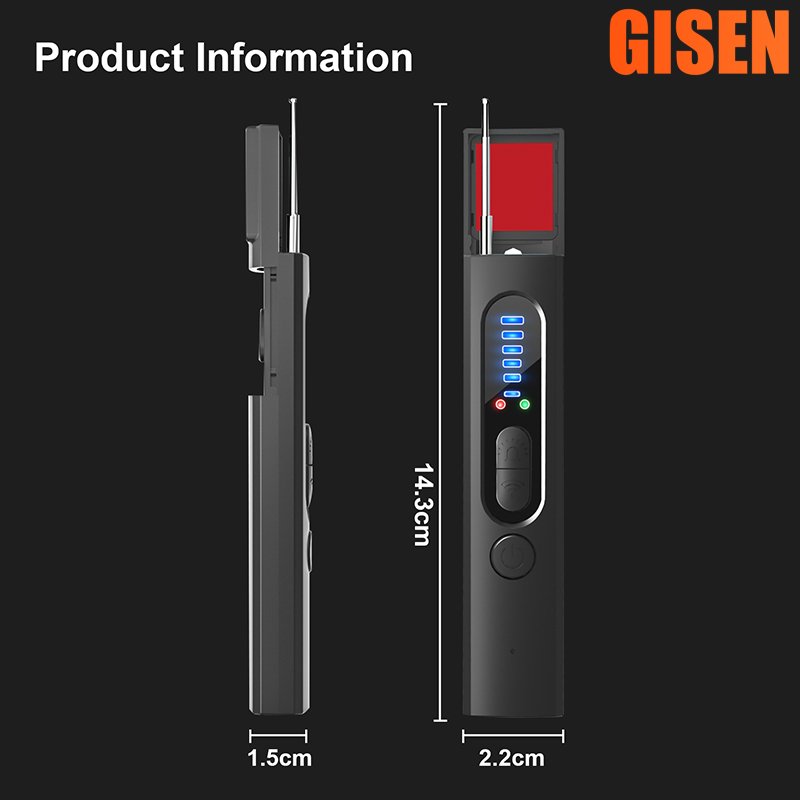 X13 Detector Anti Spy Bug Listening Device GPS Tracker Detectors - Bug Sweeper - RF Wireless Signal Scanner for Home Office
