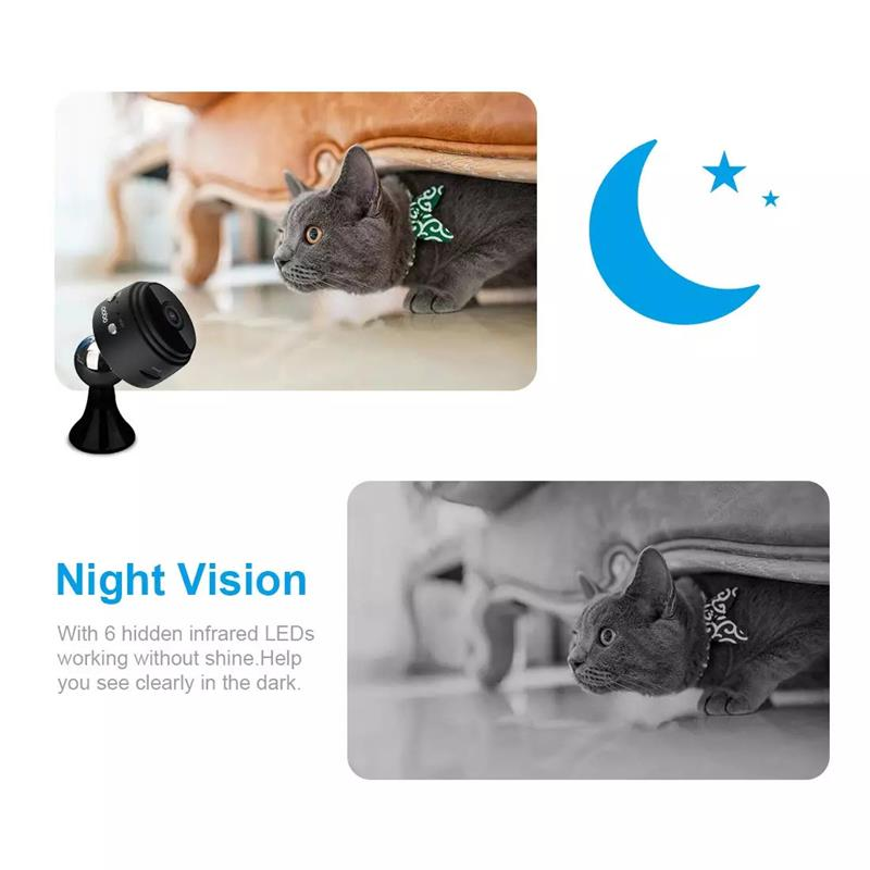 Wistino 1080p wired mini cameras motion detection cloud storage 450 mAh battery wifi camera