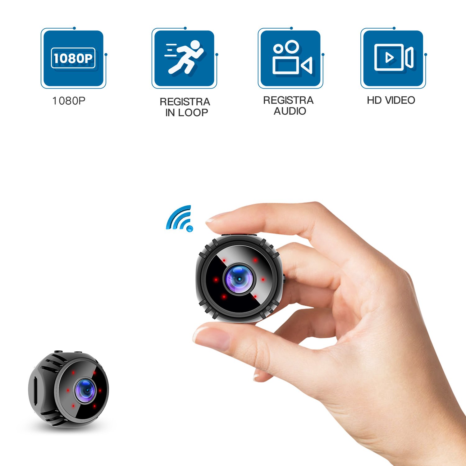 High -quality WIFI Network Monitor 1080P Outdoor and Indoor Night Vision Security Mini Camera