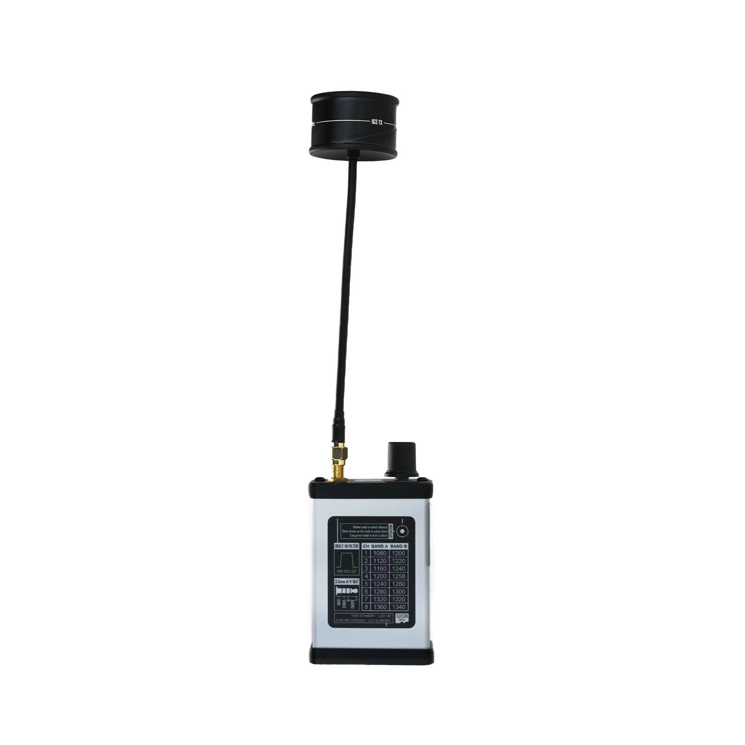 1.2G Image Transmission 1.3G 800MW Crossing Machine FPV Analog Transmission/Reception Module including Antenna Transceiver