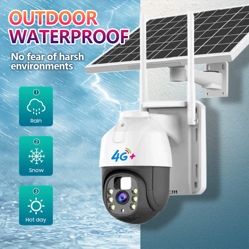 V360PRO HD 4G Motion Detect Auto Tracking Solar PTZ Sim Card 10000mah Low-Power Battery Network Camera