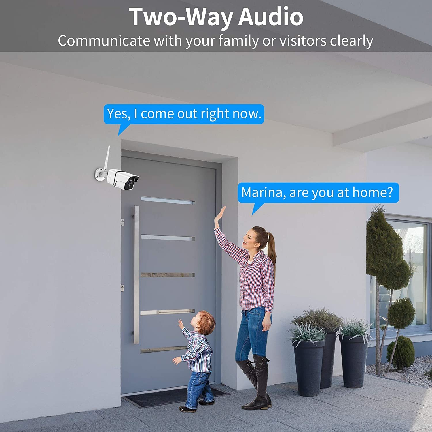 Tuya Smart APP 5.0MP Outdoor WiFi IP Camera Smart Home Smart Life Home Bullet CCTV Wireless IP Camera