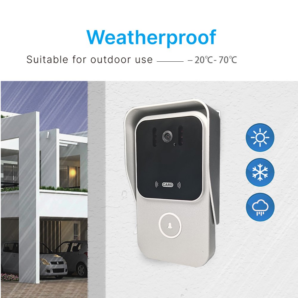 Factory Cheap Price Analog Wired Indoor Monitor Digital Doorbell Camera With Unlock 2 Way Ring Doorbell Screwdriver
