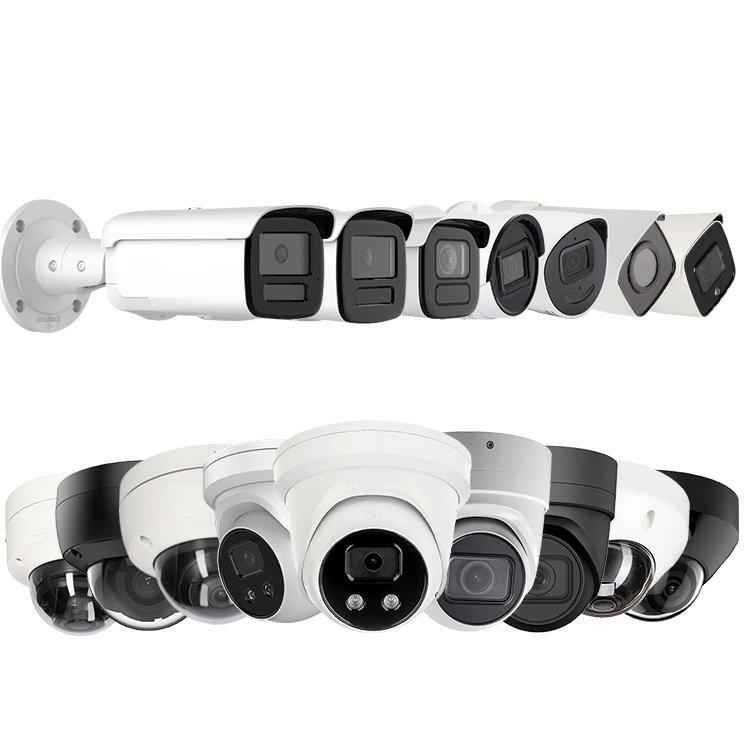 OEM hik Full Color metal 8MP 4K Smart Hybrid Light Dome Turret Bullet eyeball PoE IP CCTV security Camera