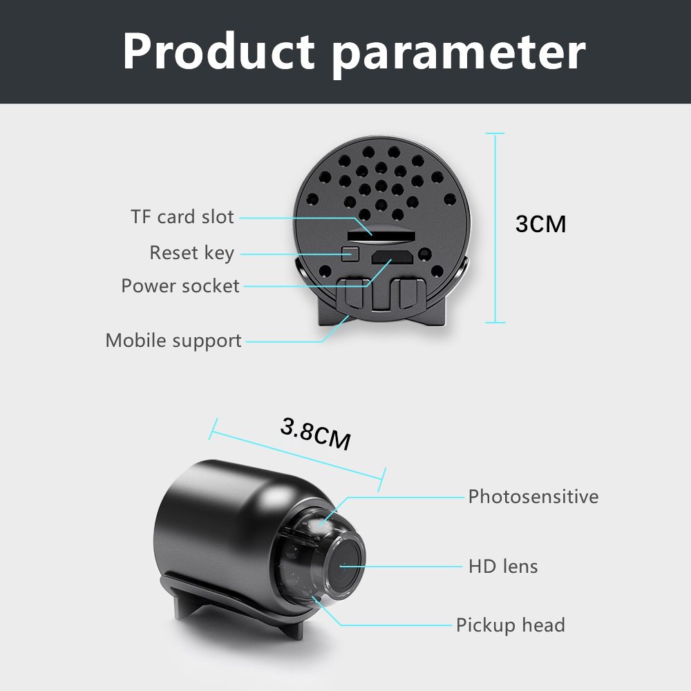 X5 Mini Camera 1080P Video Recorder Surveillance Cameras WIFI Smart Home Security Protection Night Vision IP Cam Baby Monitor