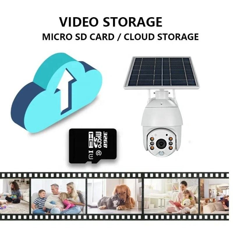 Long Life Battery Solar Panel Powered Smart Outdoor 1080P CCTV Wireless Surveillance IP WiFi Solar Security Network Camera