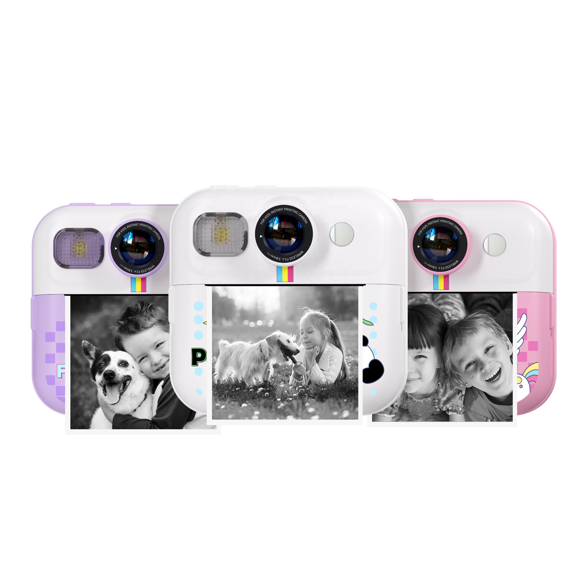 YMX CP02 Mini Cute Blue Pink Technological Environmental Creative Toys Educational Instant Kids Print Camera for Baby Girl Boy