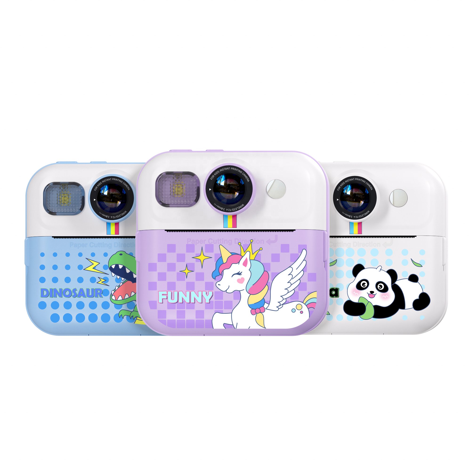 YMX CP02 Mini Cute Blue Pink Technological Environmental Creative Toys Educational Instant Kids Print Camera for Baby Girl Boy