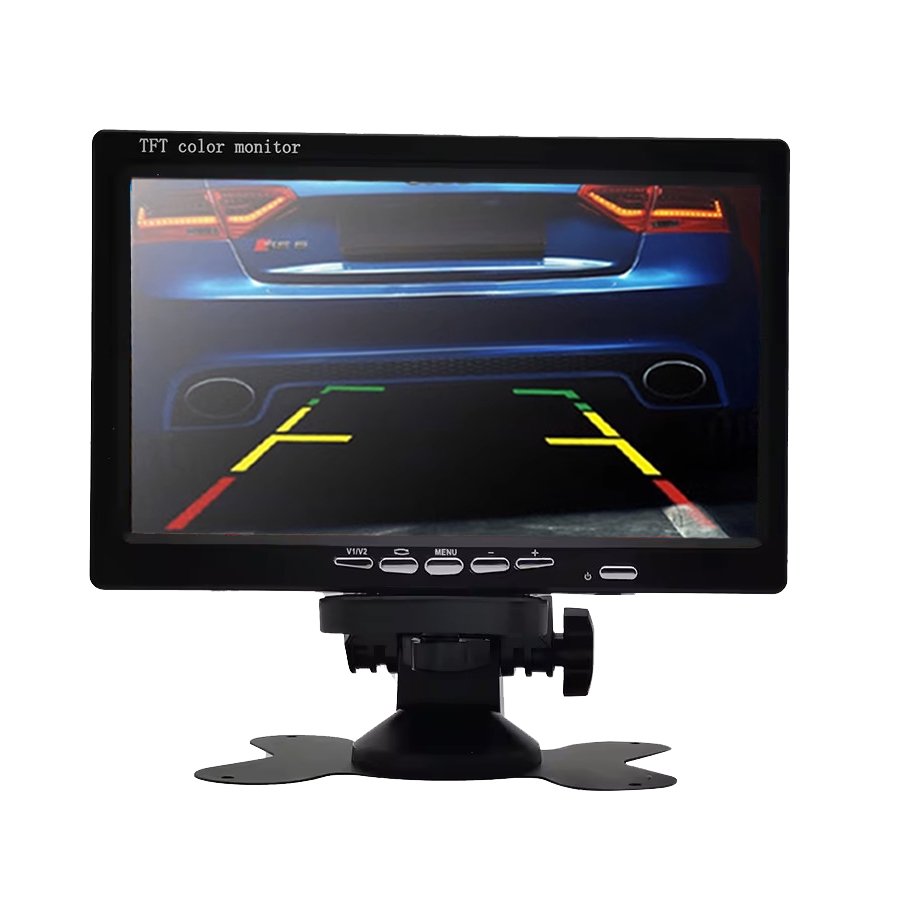 Car 7 Inch Monitor Display 12V-24V 7 inch TFT LCD Color HD Screen for Auto CCTV Reverse Rear View Backup Camera Stand or Shell