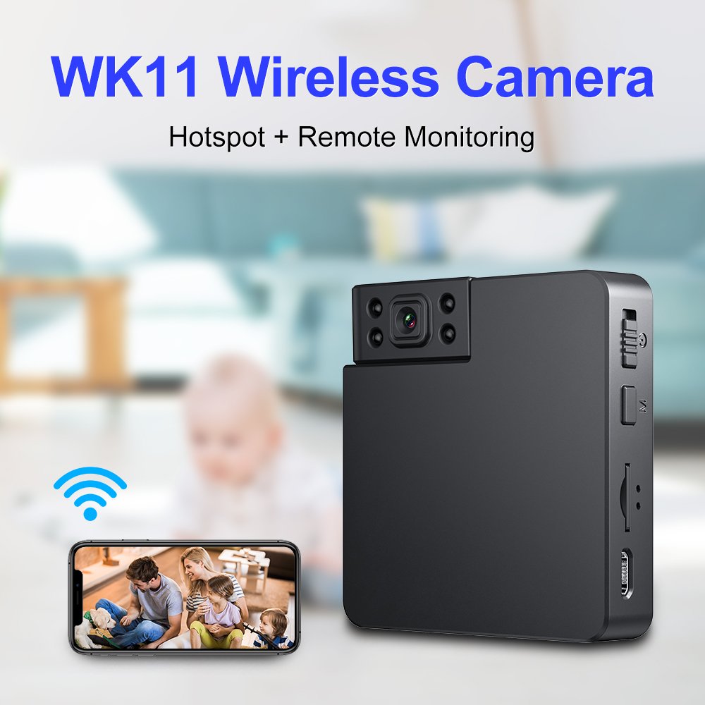 2024 New WK11 Mini WIFI Camera Night Vision Video Recorder Cameras Motion Activated HD Wireless WIFI Security Video Mini Cameras