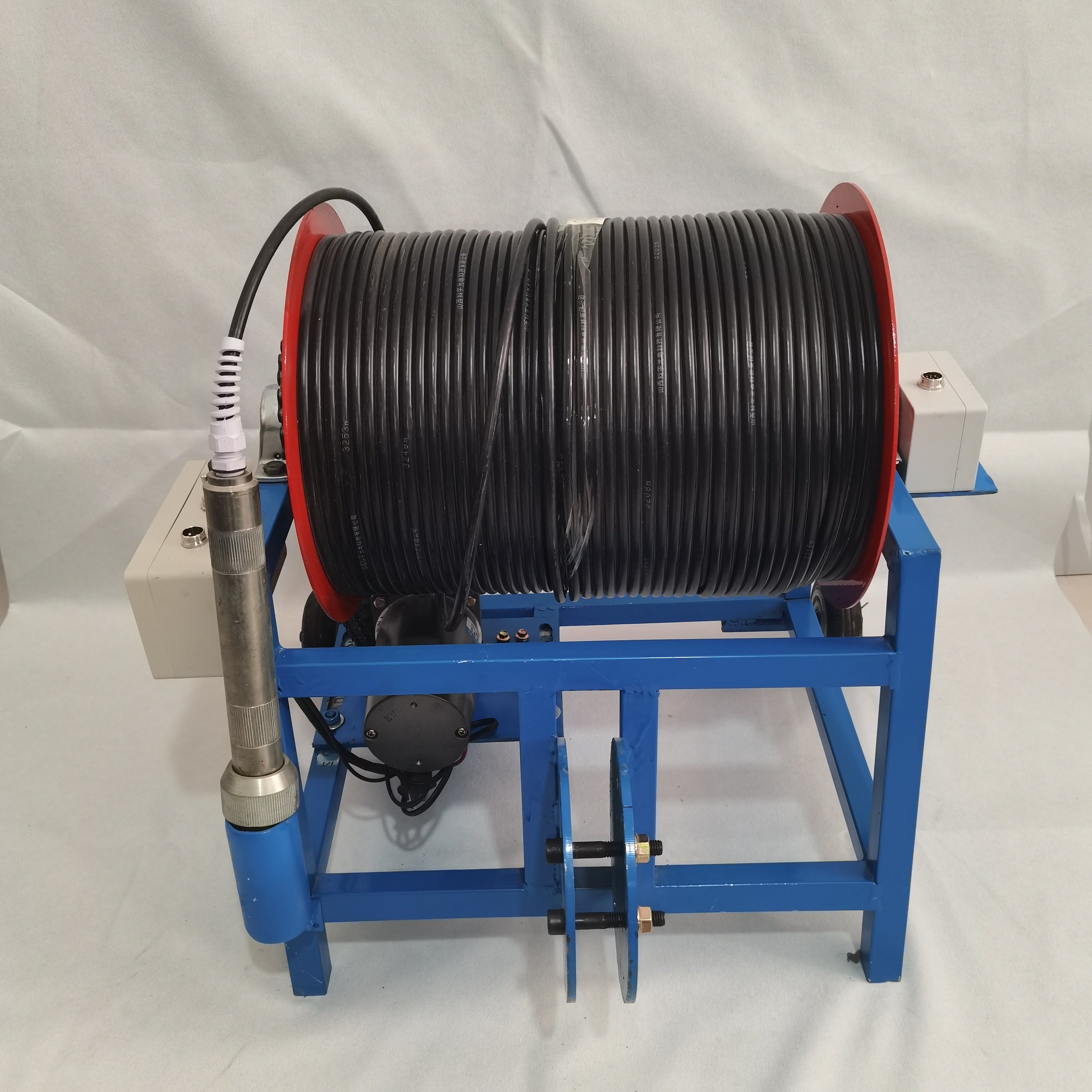 200m down Hole Inspection HD Analog Camera 360 Degree Rotary Borewell Underwater Camera Testing Equipment