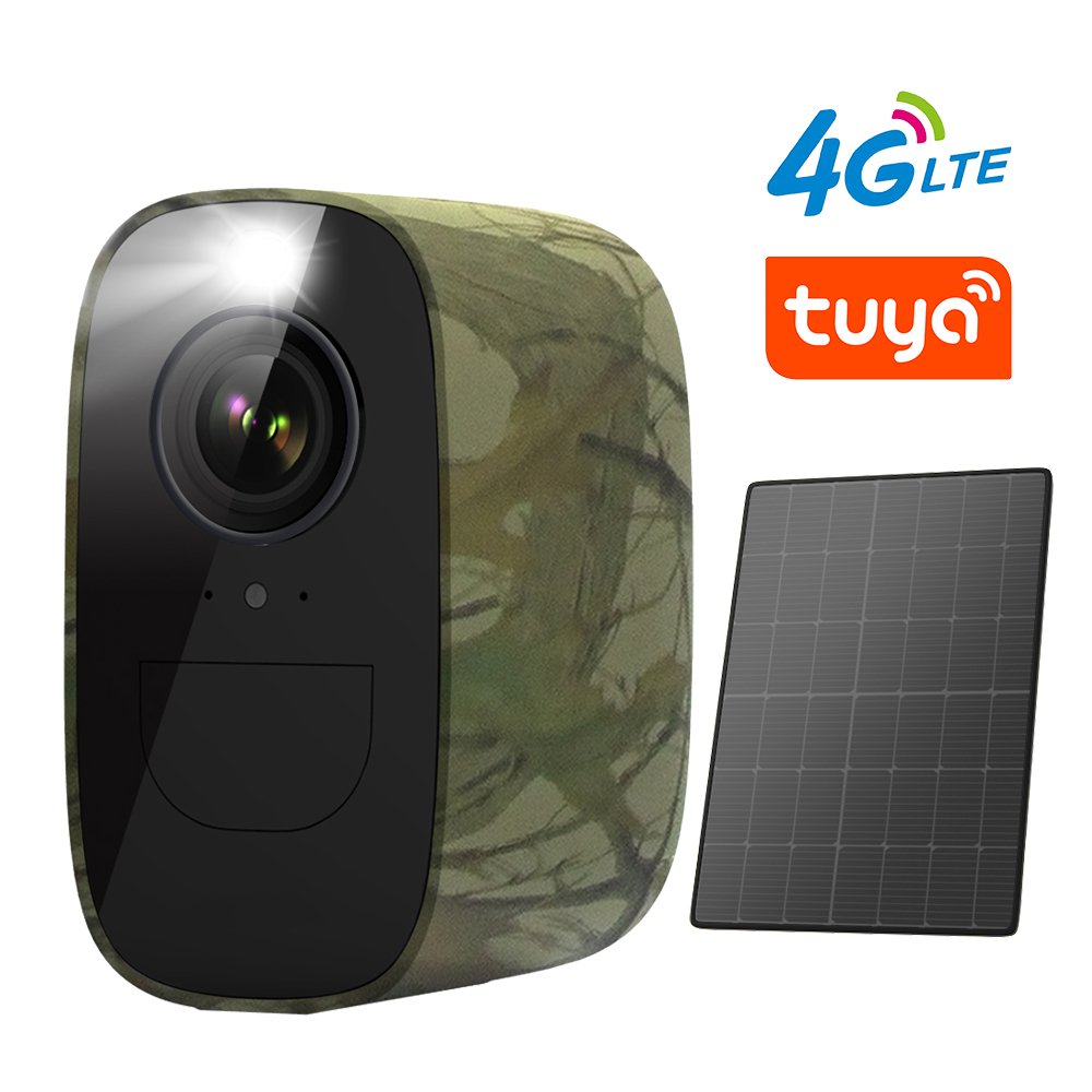 Tuya 4G/Wifi Security Camera 940 Infrared Light Camouflage Rechargeable Long Battery Life Camera Wireless 4G Network Camera