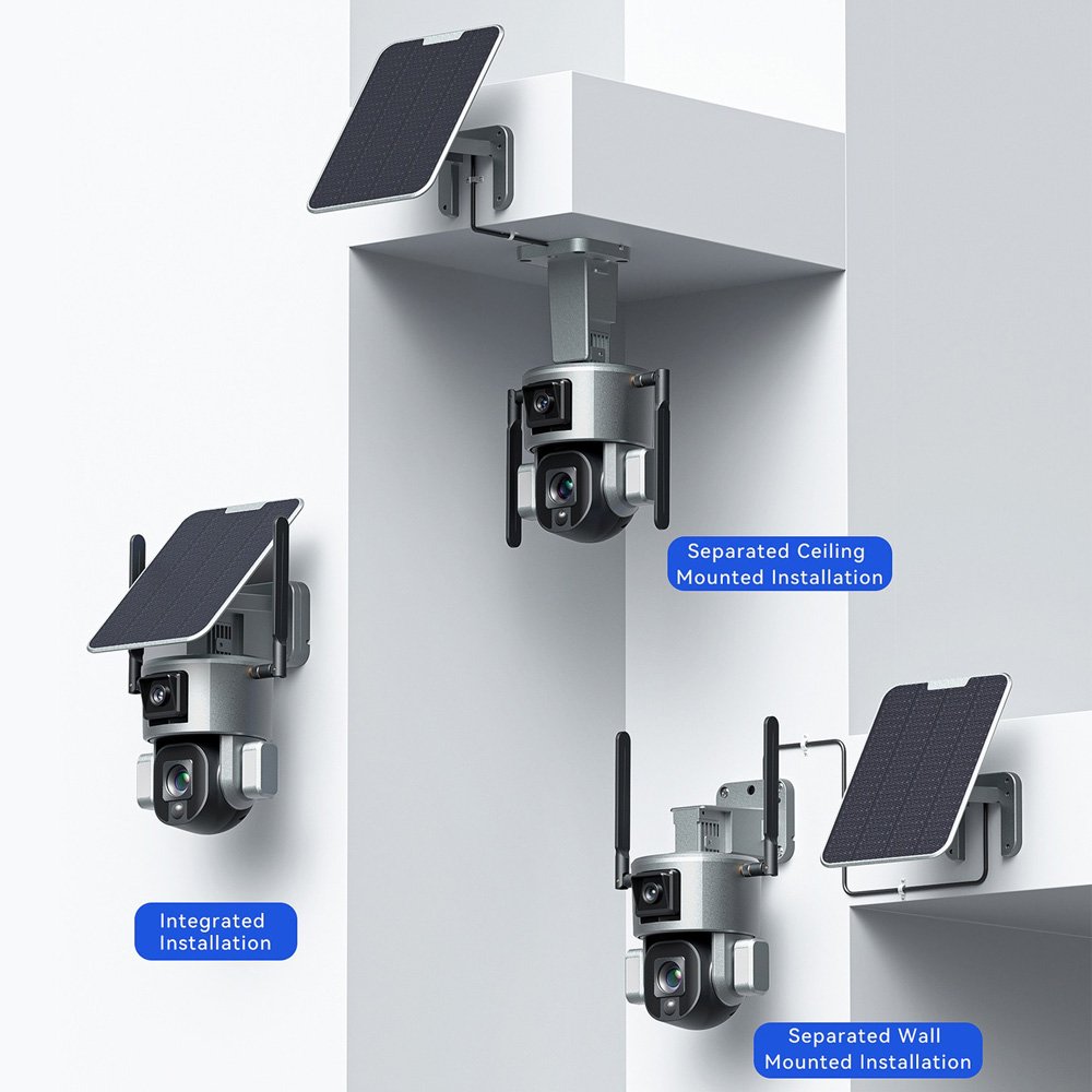 4K Wireless Network Smart Security Wifi Ip Cctv 4g Solar Ptz Waterproof 10x Dome Digital Optical Zoom Ptz Ip Camera for home