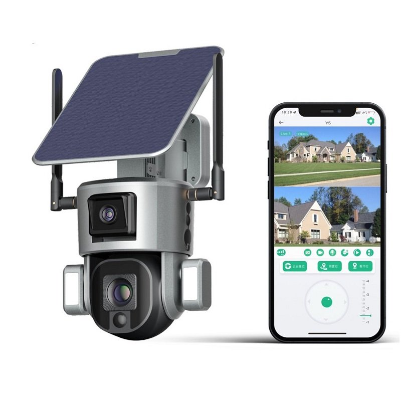 4K Wireless Network Smart Security Wifi Ip Cctv 4g Solar Ptz Waterproof 10x Dome Digital Optical Zoom Ptz Ip Camera for home