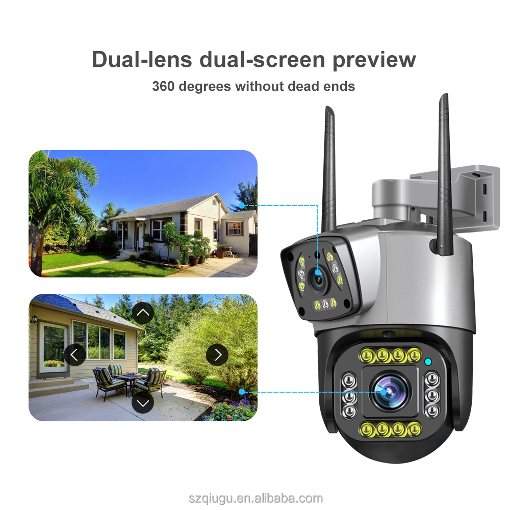 4G CCTV Camera V380pro 4MP IP66 Waterproof Two-way Voice Intercom Home Security PTZ Cameras HD Night Vision Network Camera