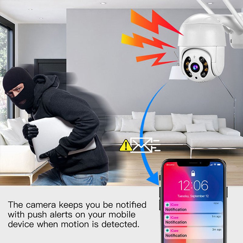 Wireless 5MP Outdoor Network Camera for Monitoring 5MP WIFI Security IP Network Camera with Night Vision and Motion Detection