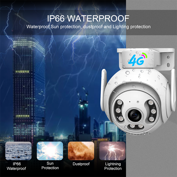 LEVOFAST 2024 New V380pro 4G Security Waterproof Indoor Outdoor Home 3MP CCTV Wireless PTZ Wifi IP Dome Camera