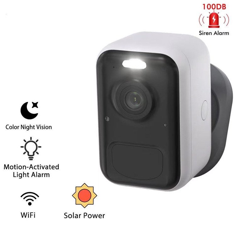 V1 Dual Lighting 4MP Low Power PIR Solar Battery Camara de seguridad Wireless Web Ip Wifi Smallest Security Cctv Network Camera