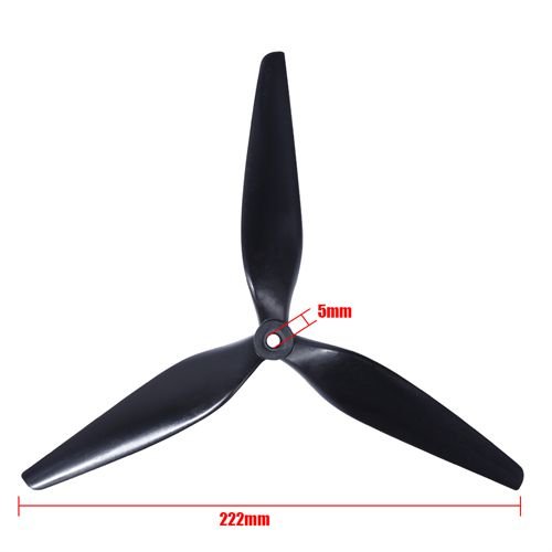 HQPROP 10X5X3 1050 3-Blade Black-Carbon Nylon Propeller CW CCWr RC Multirotor X-Class MacroQuad FPV Cinelifter RC FPV Racing UAV