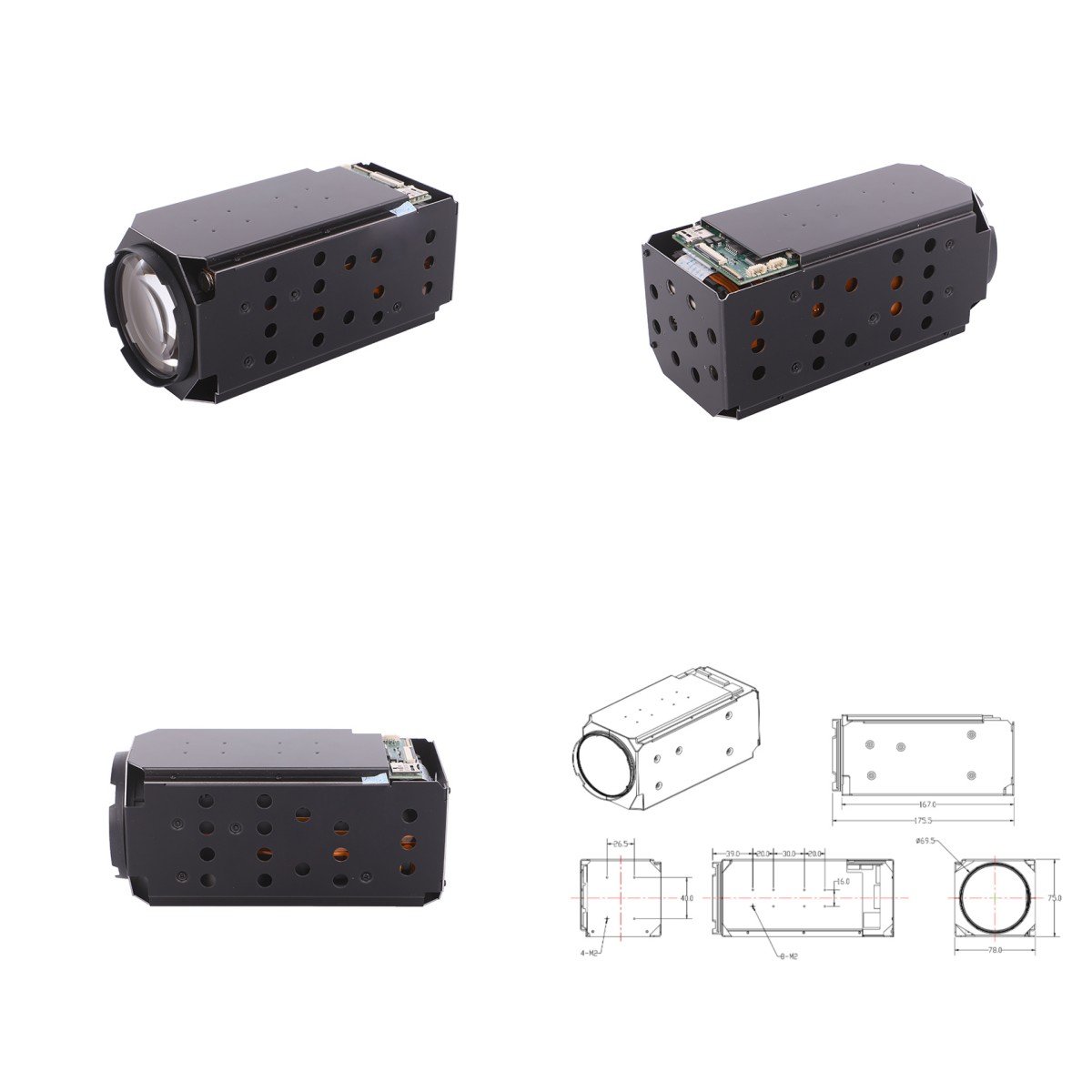 4MP 52X Auto Focusing 3km Human Detection Long Range PTZ Network Camera