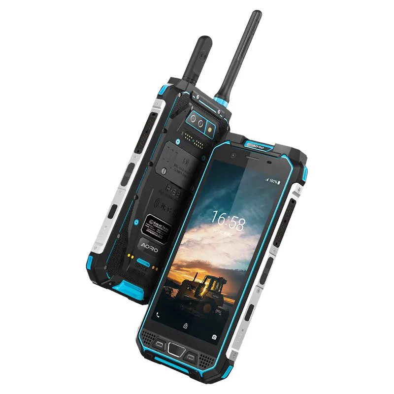 Intrisically safe Wear-resistant ponsel pintar yang kasar walkie talkie ponsel pintar