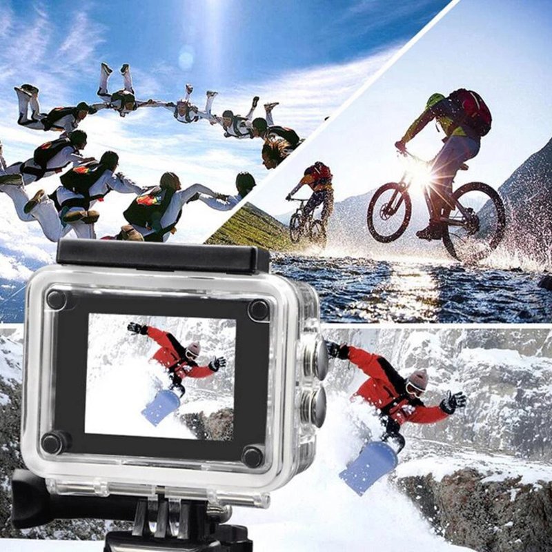 4K Action Camera 1080P/30FPS WiFi 2.0" 170D Underwater Waterproof Helmet Video Recording Outdoor Sports Mini Cameras