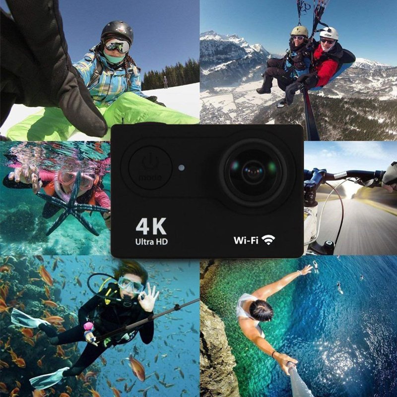 4K Action Camera 1080P/30FPS WiFi 2.0" 170D Underwater Waterproof Helmet Video Recording Outdoor Sports Mini Cameras
