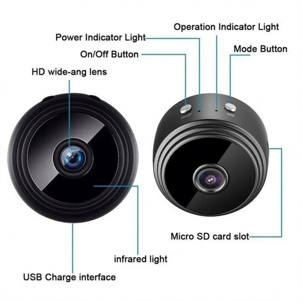A9 Cheap Popular 1080P IP Cameras WiFi Mini Video Cameras Nanny Cam Night Vision CCTV Home Security Wireless Camera A9