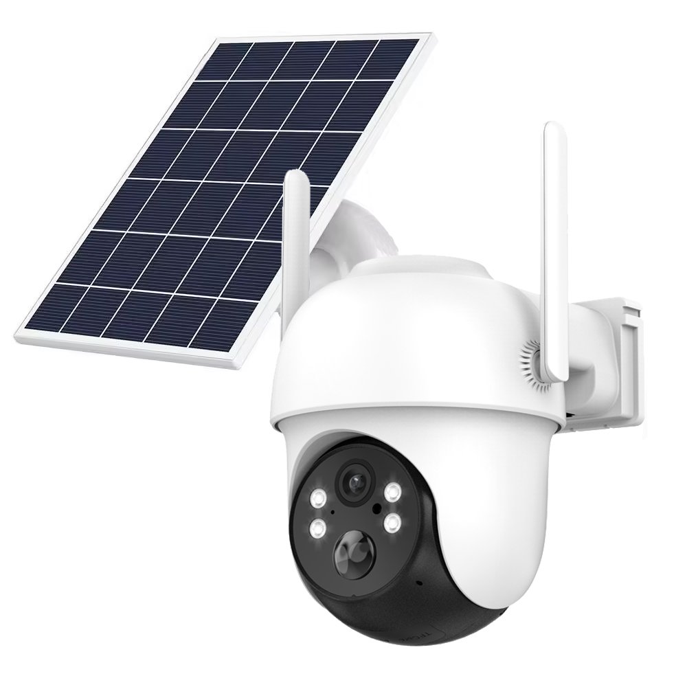 PTZ 4G Solar Camera Outdoor Built-in Battery Long Time Standby iCsee Network Camera With Memory Card Solar Panel CCTV Security