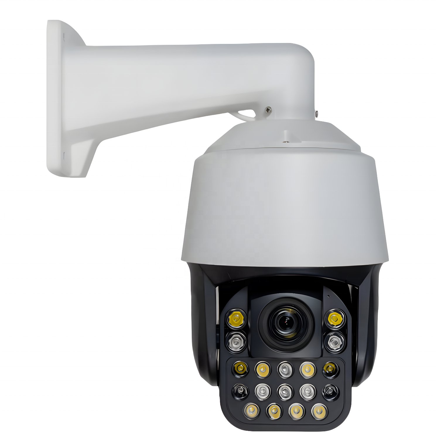 YGHT 4K PTZ Camera 20X Optical Zoom Metal Housing Full Color Night Vision 180m IR IP66 Waterproof Home Security Network Camera