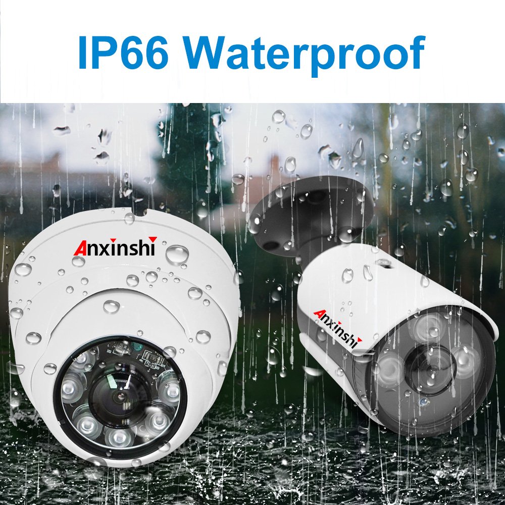 Anxinshi 4k DVR with 4 In 1 High Definition IR Fisheye Panoramic Camera kit
