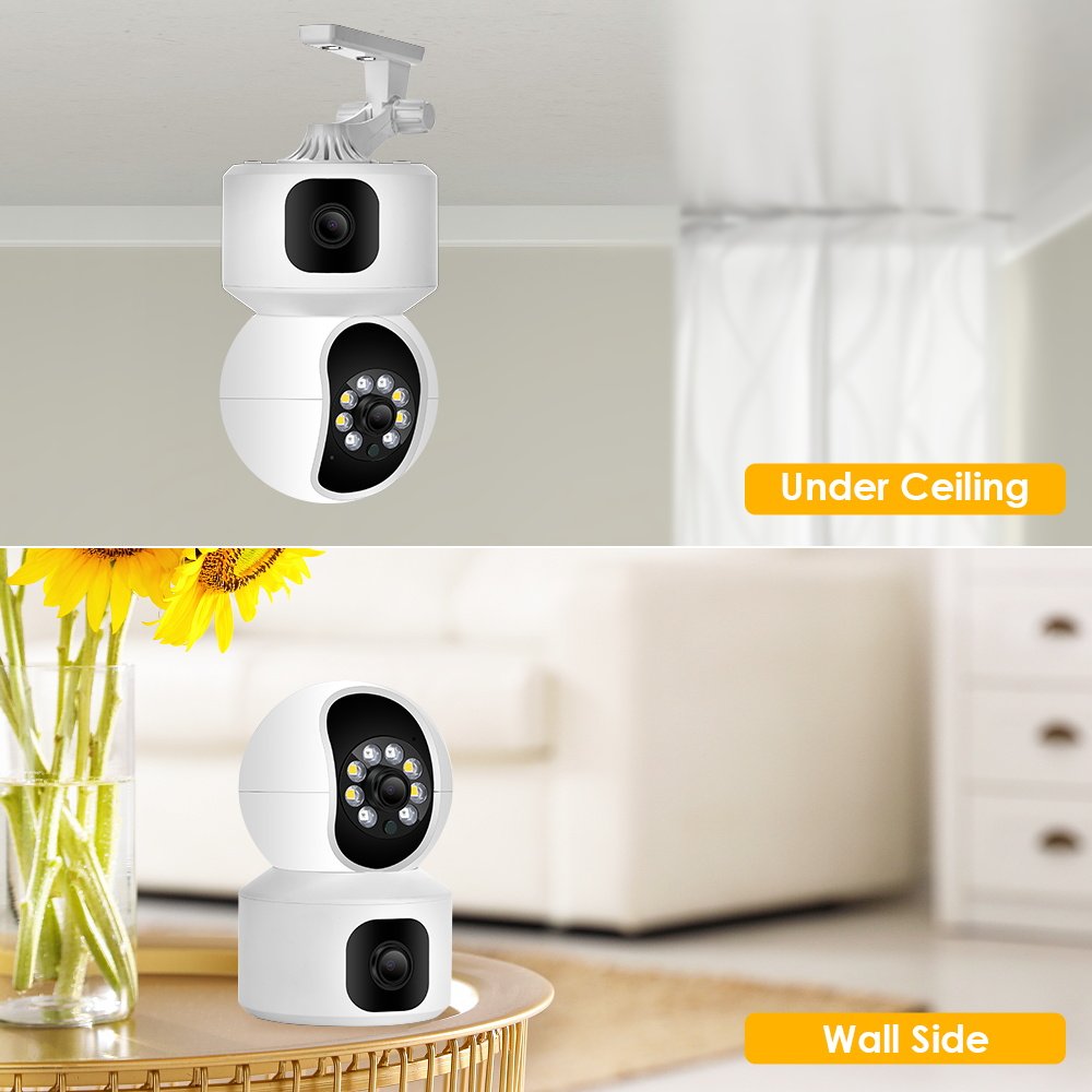 5Mp Ptz Camera 360 Sterem Inalambricas 4K Camara Wifi Espionaje