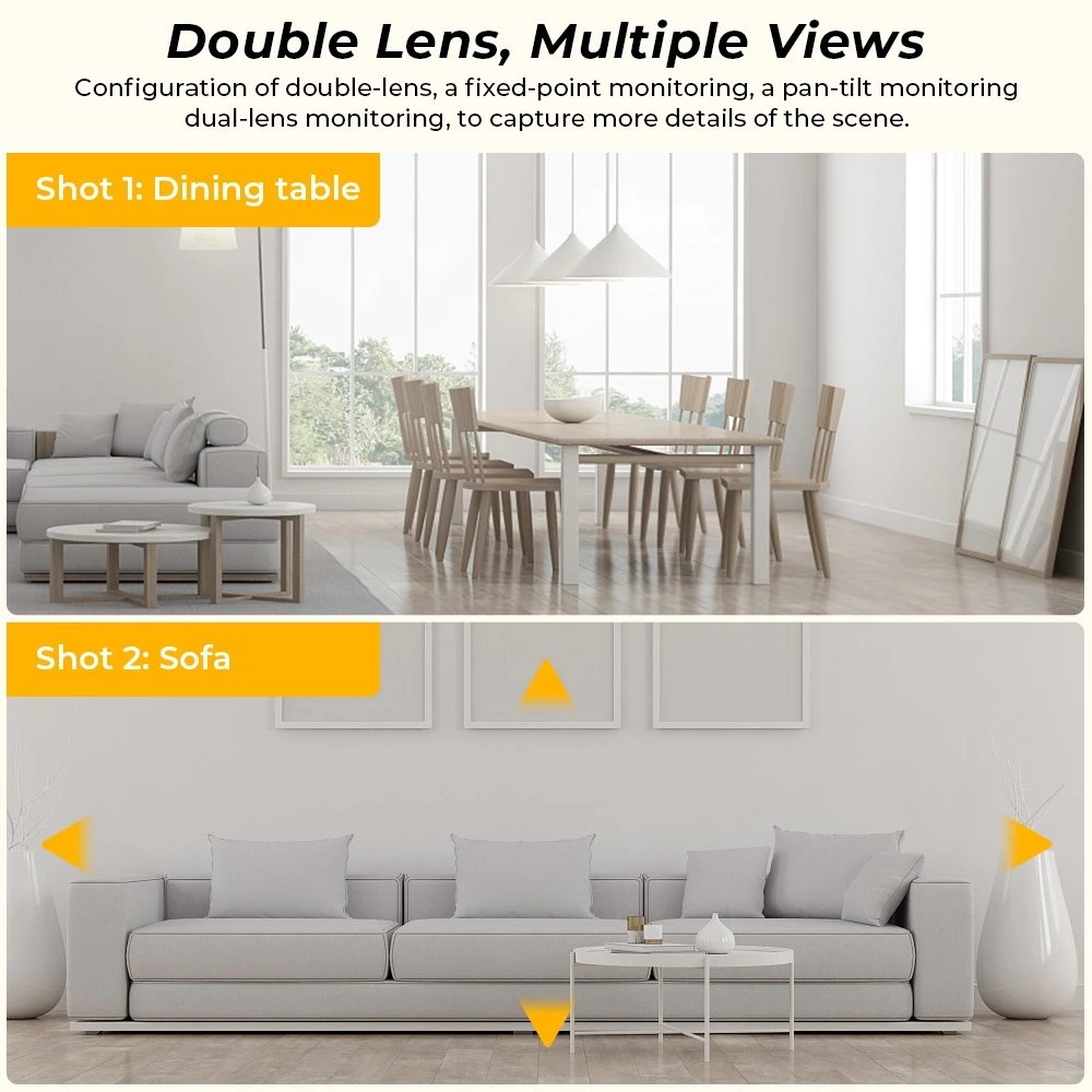 5Mp Ptz Camera 360 Sterem Inalambricas 4K Camara Wifi Espionaje