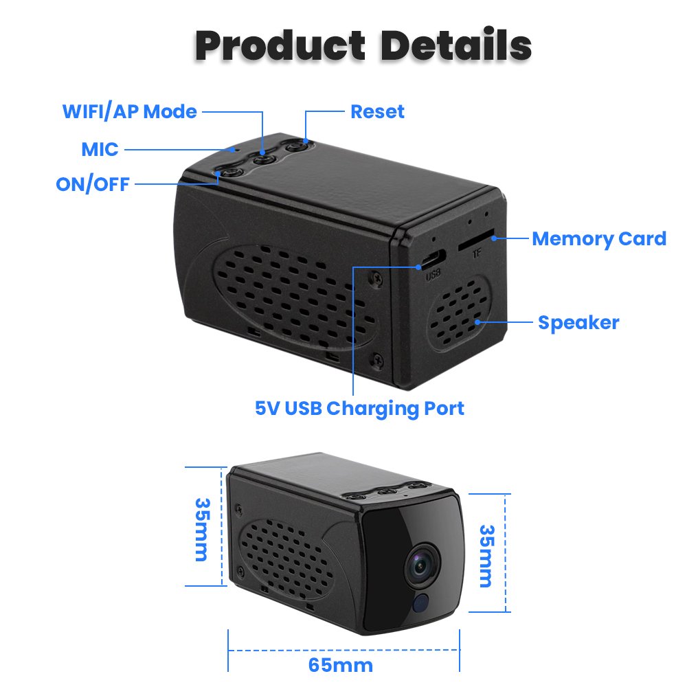 Long-Lasting WiFi IP Network Camera with Night Vision Two-Way Audio Battery Powered Enhanced Security for CCTV Surveillance