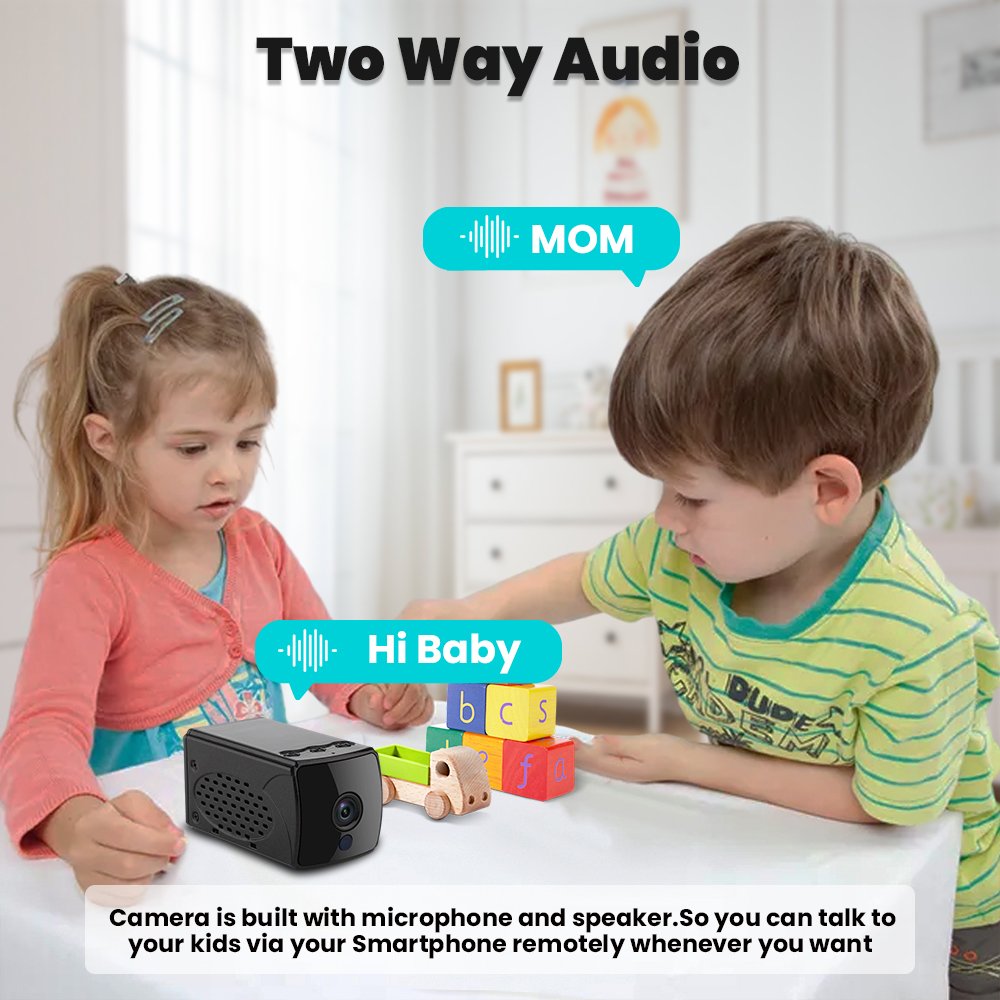 Long-Lasting WiFi IP Network Camera with Night Vision Two-Way Audio Battery Powered Enhanced Security for CCTV Surveillance