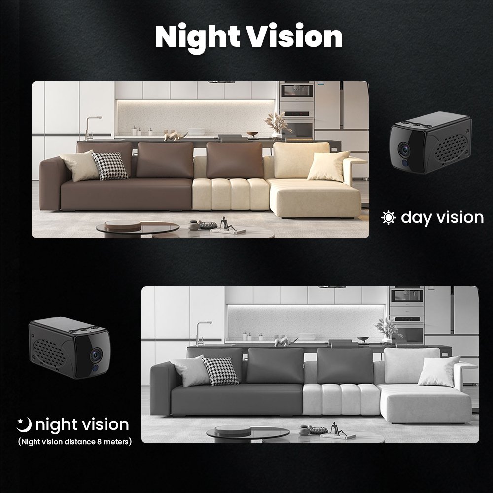 Long-Lasting WiFi IP Network Camera with Night Vision Two-Way Audio Battery Powered Enhanced Security for CCTV Surveillance