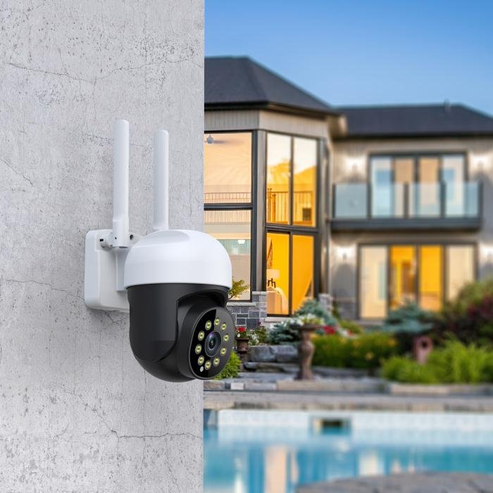 Try wireless WIFI networking 1.5-inch mini PTZ surveillance camera without dead ends