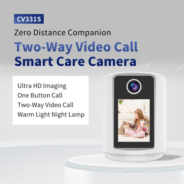 Small Rotating One Button Video Call Mini Camera WiFi Wireless IP CCTV Security Night Vision Home Care Digital Cameras