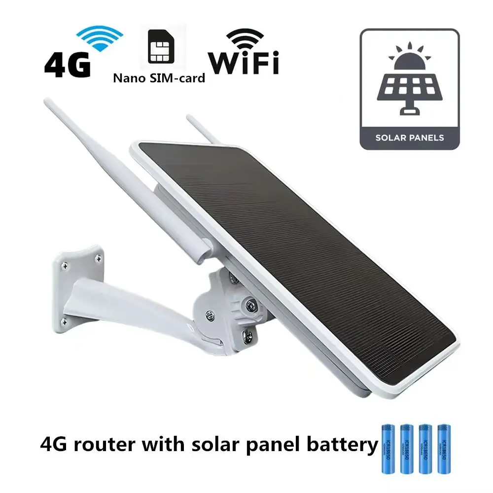 Wistino outdoor mobile hotspot wifi 7 router dual panel solar powered supports 8 link users wireless wifi router
