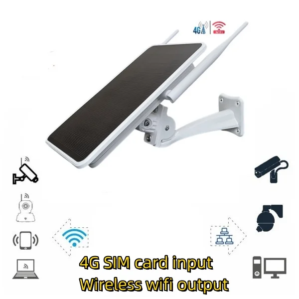 Wistino outdoor mobile hotspot wifi 7 router dual panel solar powered supports 8 link users wireless wifi router