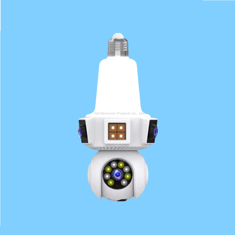 3 picture wireless lamp head camera 360 degree light bulb monitoring network monitor home wifi camera
