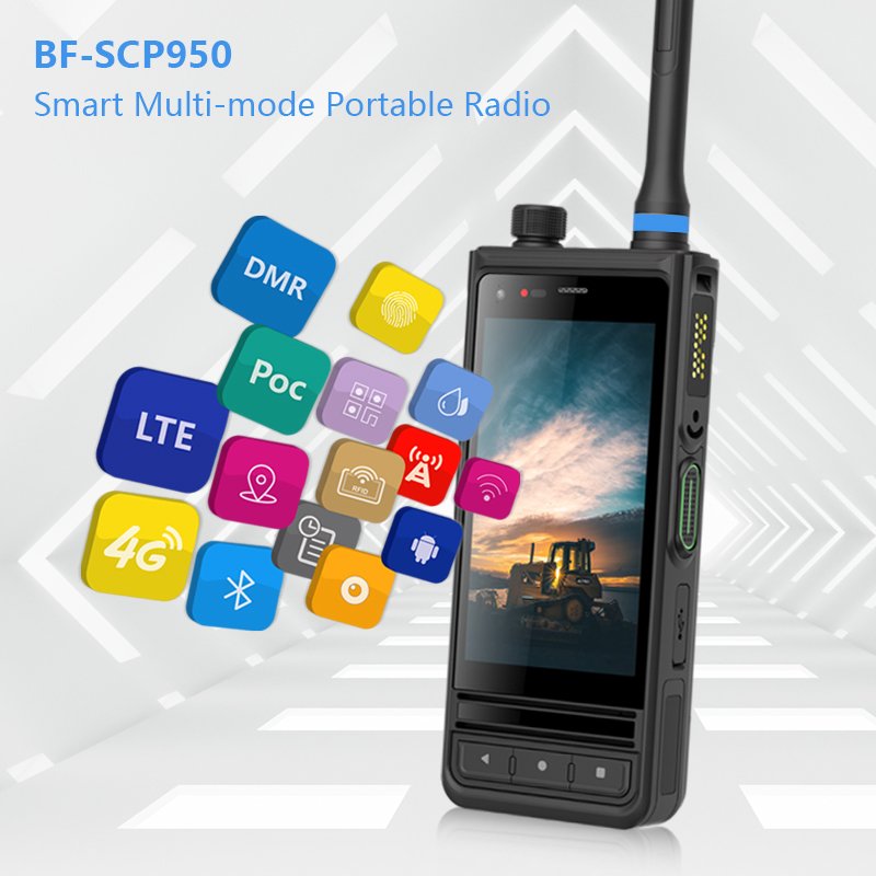 Belfone Bf-SCP950 IP68 Android System Analog Dmr Poc Telsiz Integrated Smart Radio Phone with Multi-Media Function