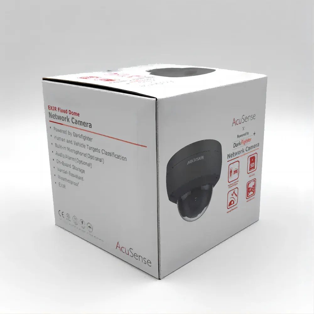 Hik-vision Indoor and outdoor security 8MP monitor 4K Acusense fixed dome network camera DS-2CD2186G2-ISU