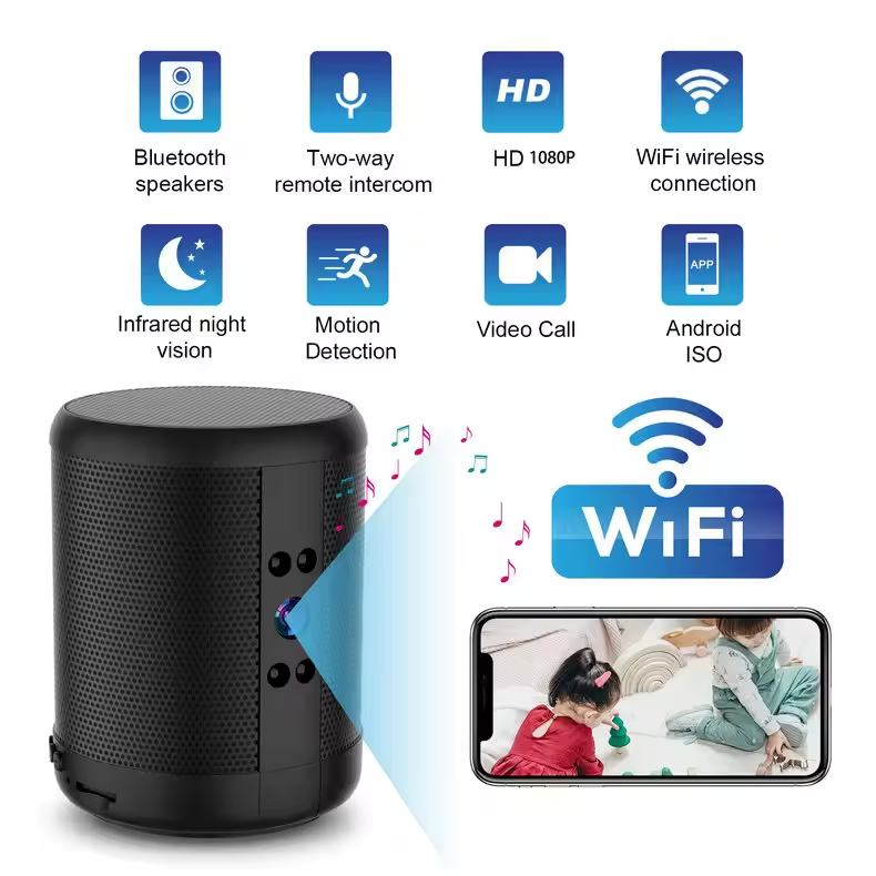 Original Factory z25 Wifi Mini Camera Security home camera Speaker Camera With Nigh Vision