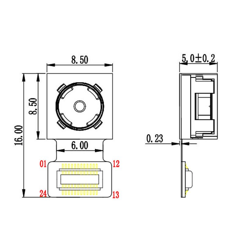 CXCW High Quality HD 8MP OV8865 camera module AF ir array thermal imaging camera module for raspber