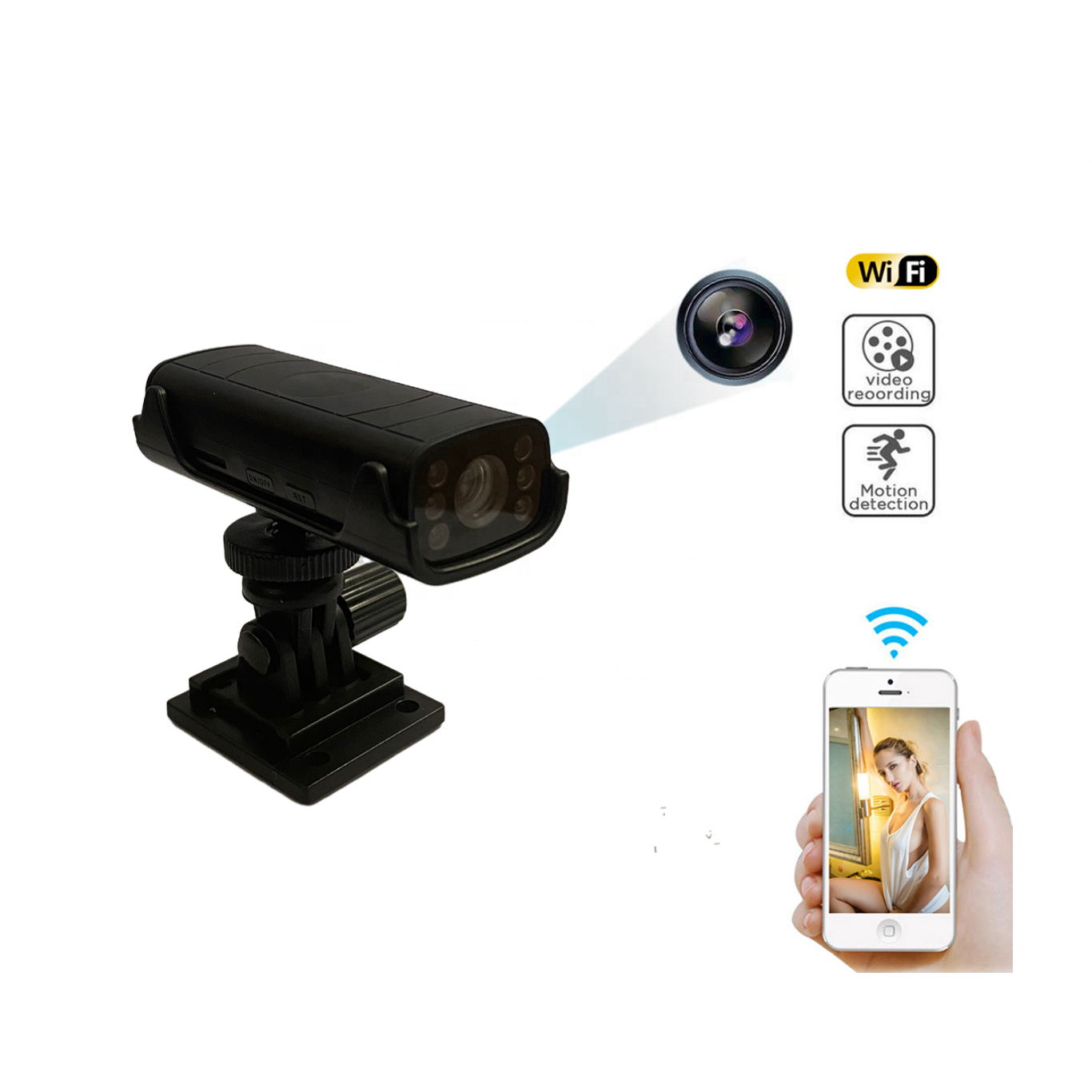 Mini Bullet Wireless DV Sports Camera 1080P HD Indoor Outdoor Cheap Price Home Security Video Camera With Battery
