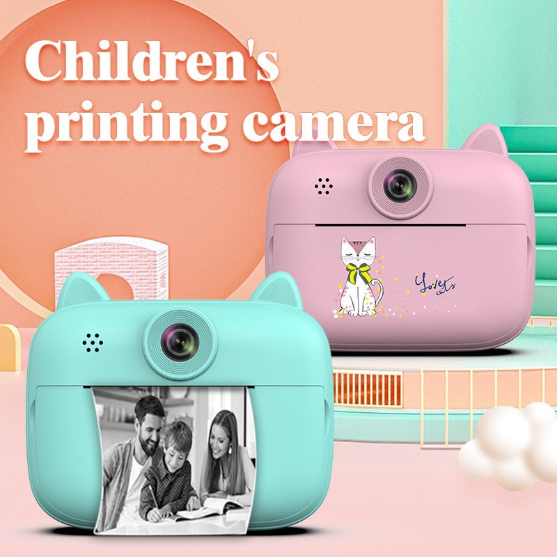 2024 new bestsellers Educational Thermal Printing Camera Cartoon Mini Digital Camera HD Photo Unicorn Kids Camera