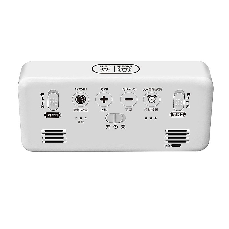 Nordic Led Wireless Speaker Mini Led Display Wifi Smart Table Aesthetic Digital Clock Electronic Desktop Clock With Temperature