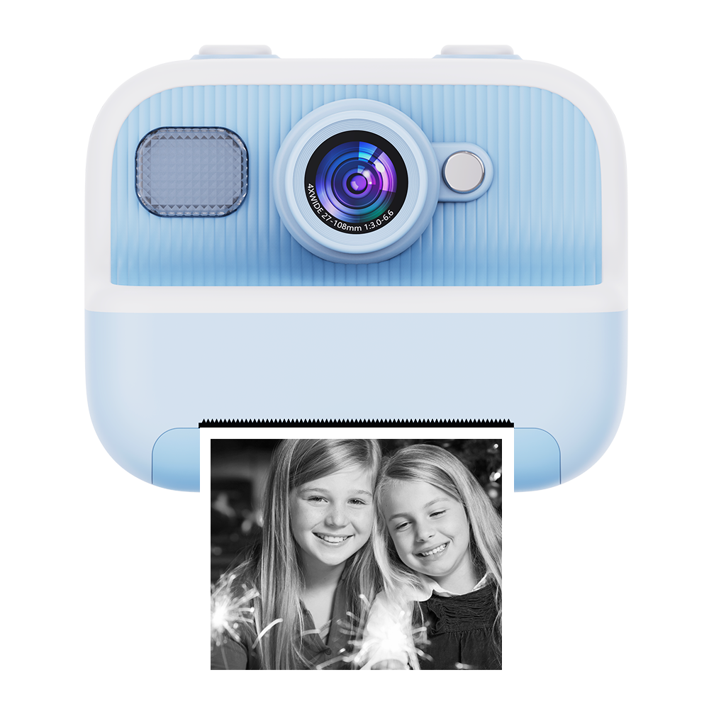 Kids Camera 2000W 1080p HD Children Digital Video Cameras Built-In Games Cute Cartoon Cat 2.4 Inch Mini Camera Gift Toys S1