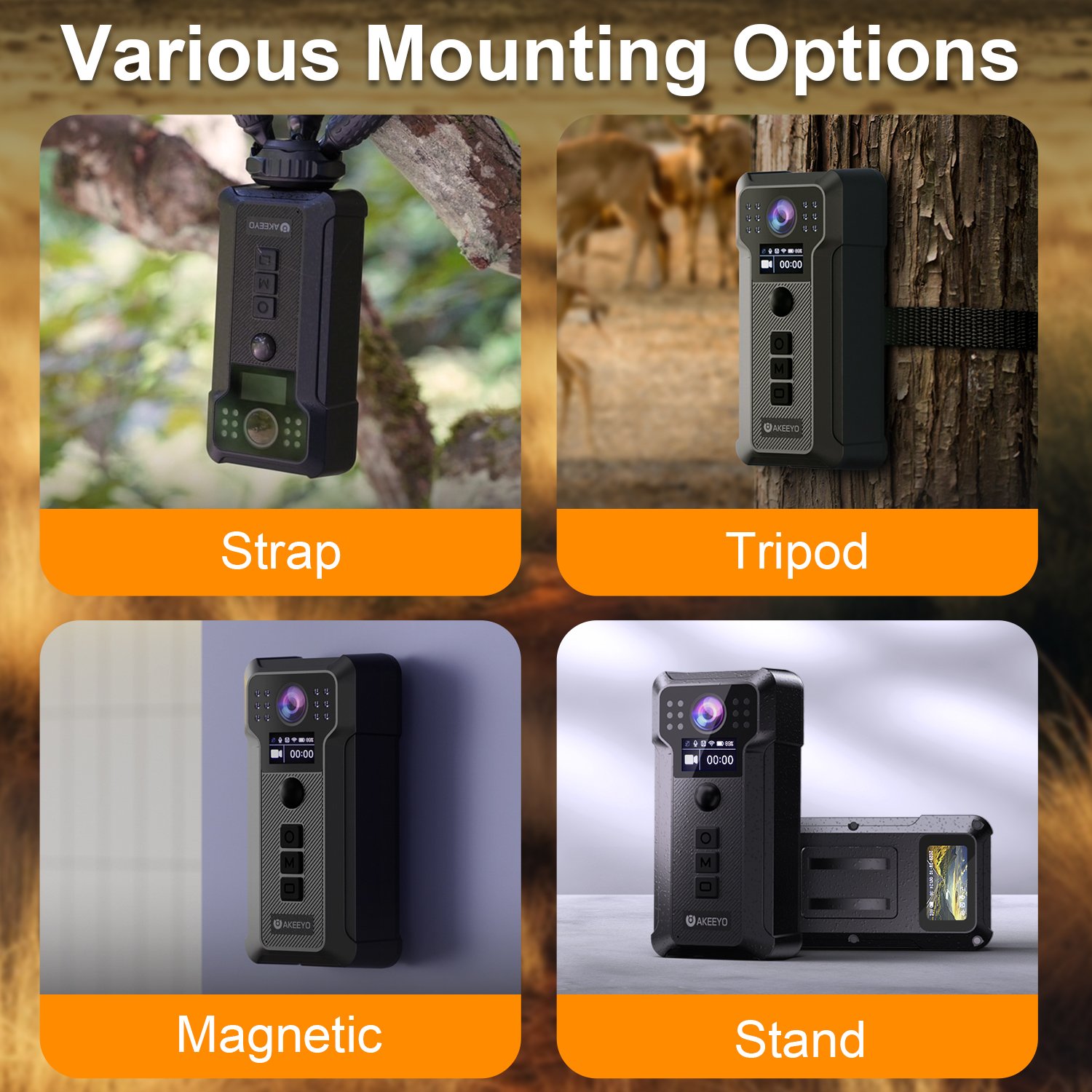 AKEEYOP 9000mah 2 Million 1080p Ip68 Portable Action Hd Mini Dv For Sports Mini Camera With Screen Indoor Home Outdoor Sport
